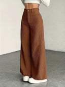 Curated Velvet Corduroy Wide Leg Trouser