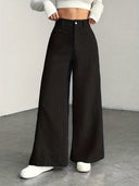 Curated Velvet Corduroy Wide Leg Trouser