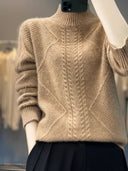Signature Cable-Knit Cashmere Turtleneck
