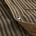 Washed Stripe Lapel Shirt