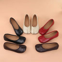 Leather Toe Separator Loafers