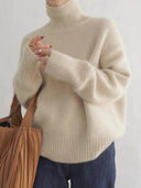 Curated Cashmere Blend Oversized Turtleneck