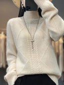 Signature Cable-Knit Cashmere Turtleneck