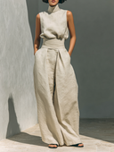 Serene Linen-Blend Set