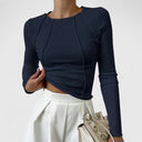 Minimalist Sculpted Long Sleeve Top