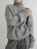 Curated Cashmere Blend Oversized Turtleneck