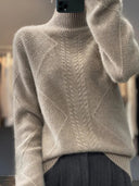 Signature Cable-Knit Cashmere Turtleneck