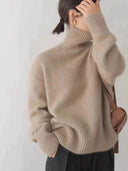 Curated Cashmere Blend Oversized Turtleneck