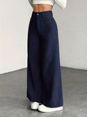 Curated Velvet Corduroy Wide Leg Trouser