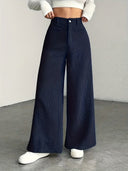 Curated Velvet Corduroy Wide Leg Trouser