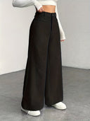 Curated Velvet Corduroy Wide Leg Trouser