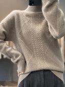 Signature Cable-Knit Cashmere Turtleneck