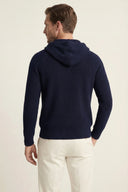 Ribbed Merino Zip Hoodie