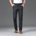 Slim Fit Check Trousers