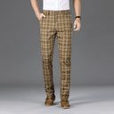 Slim Fit Check Trousers