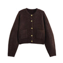 Gold Button Knitted Suit