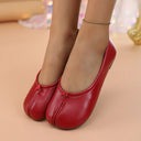 Leather Toe Separator Loafers