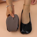 Leather Toe Separator Loafers