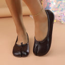Leather Toe Separator Loafers