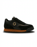 Grained Mixed-Media Statement Platform Sneaker