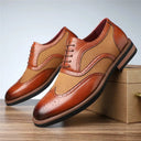 Refined Glossed Suede Wingtip