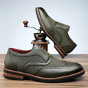 Refined Glossed Suede Wingtip