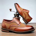 Refined Glossed Suede Wingtip