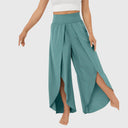 Refined Wide Leg Split Hem Trouser
