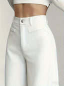 Curated Velvet Corduroy Wide Leg Trouser