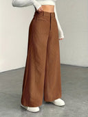 Curated Velvet Corduroy Wide Leg Trouser