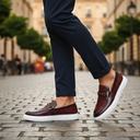 Python Embossed Statement Buckle Loafer
