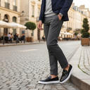 Python Embossed Statement Buckle Loafer