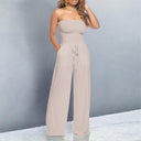 Refined Wide Leg Signature Jumpsuit